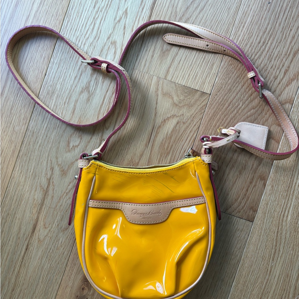 Vintage Dooney & Bourke Yellow Mini Margot Bag